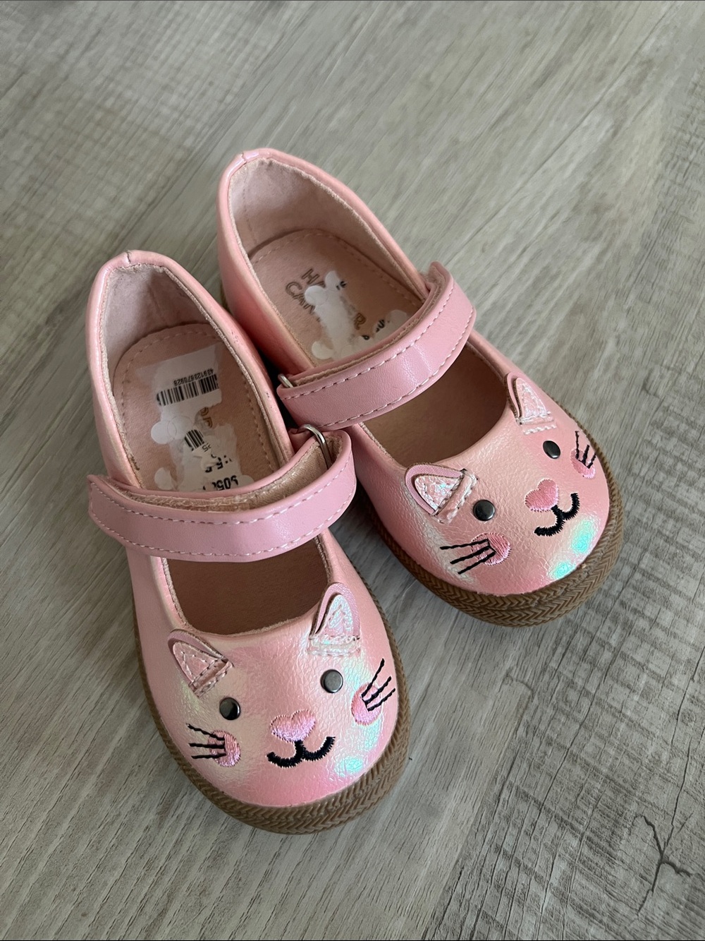 Harper Canyon Pink Cat Mary Jane Shoes
